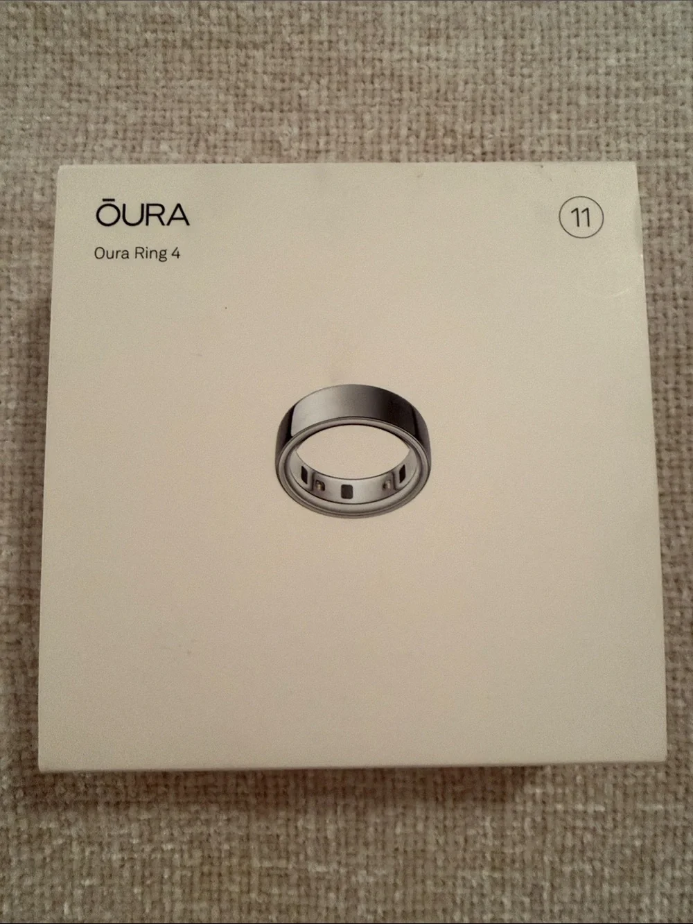 Oura Ring 4 Silver - Size 11